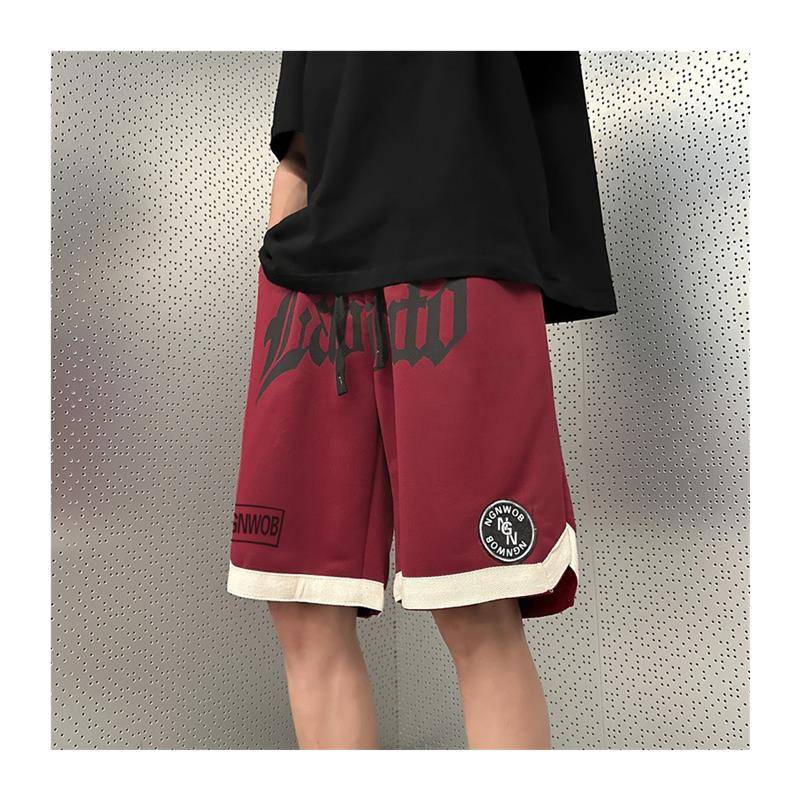 American tide brand shorts Men's summer loose high street VIBE five -point pants all -match handsome horse pants sports basketball pants