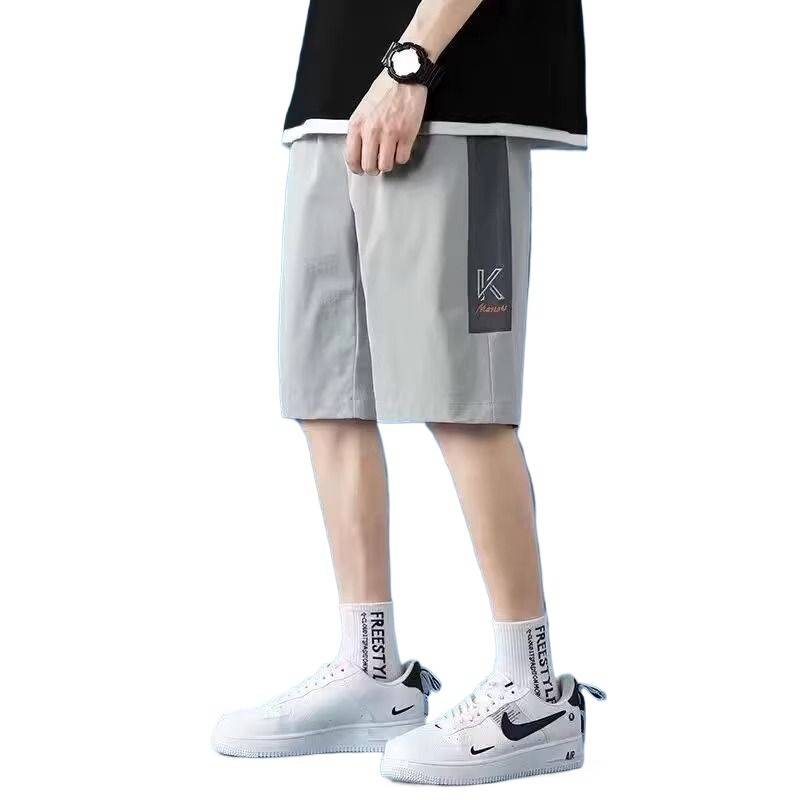Summer casual shorts boys in summer thin loose beach horse pants large pants middle pants men's sports five -point pants