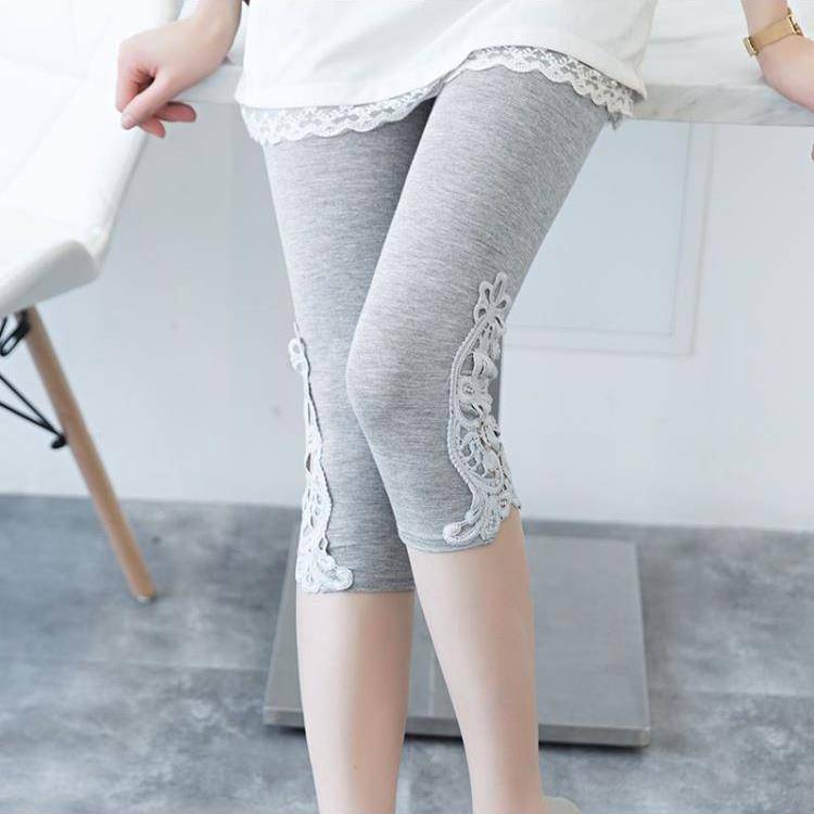 Point pants leggings mm2024 foot mouth 7 points tight body five -point slim -fitting summer pencil pants female