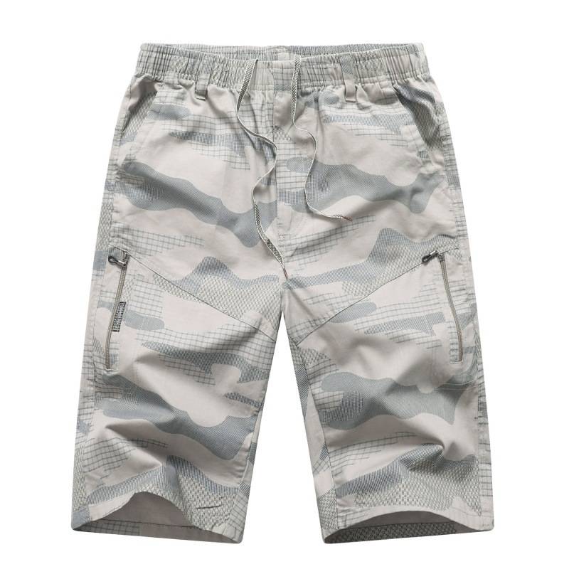 Pure cotton cotton 7 -point thin cropped cropped jeans 6 male horseshom pants 5 straight barrels in the pants casual summer wearing short -wearing pants ~