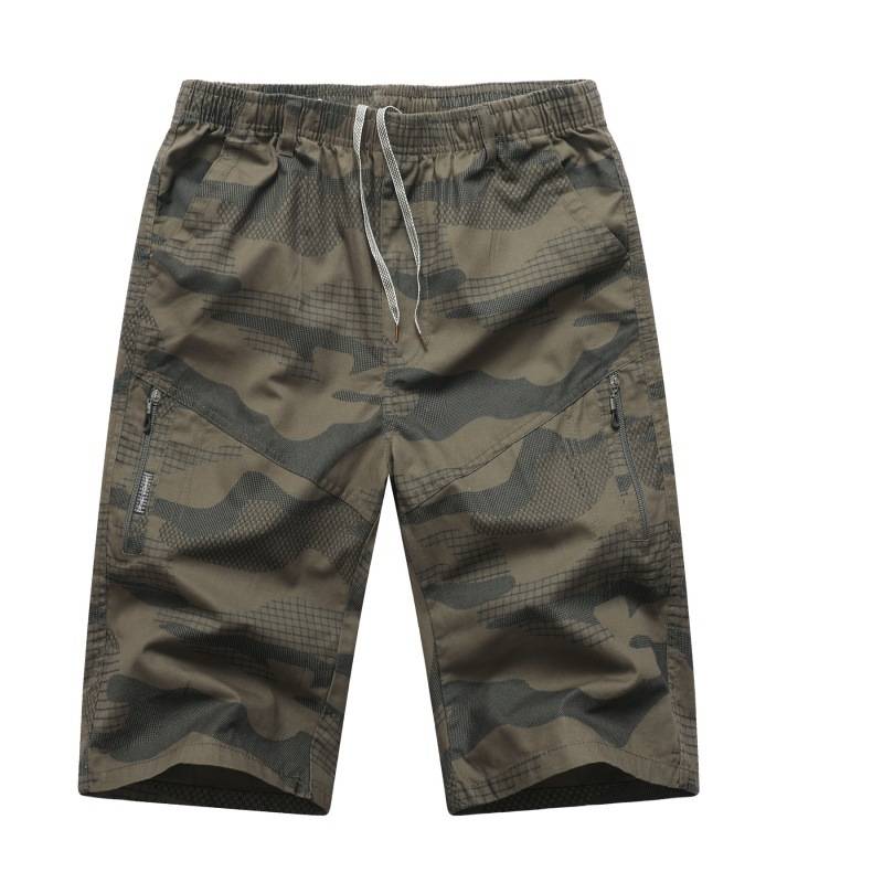 Pure cotton cotton 7 -point thin cropped cropped jeans 6 male horseshom pants 5 straight barrels in the pants casual summer wearing short -wearing pants ~