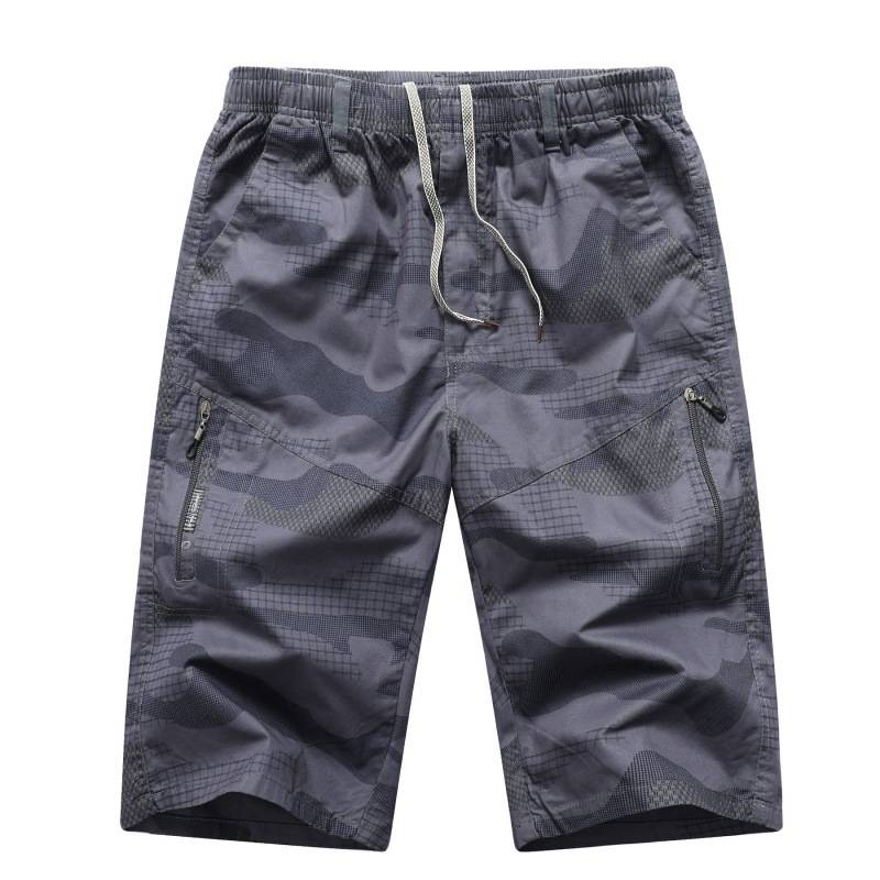 Pure cotton cotton 7 -point thin cropped cropped jeans 6 male horseshom pants 5 straight barrels in the pants casual summer wearing short -wearing pants ~