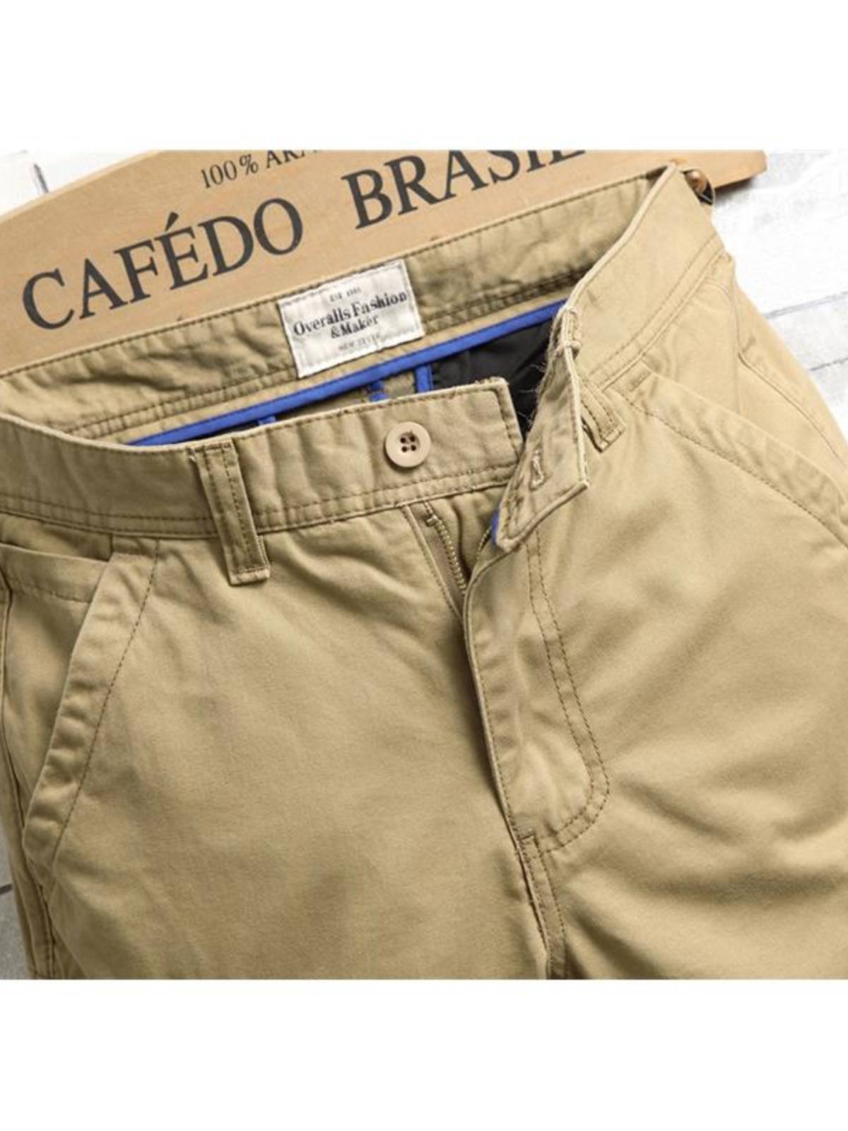 Summer Khami Workers in multiple bags of pants men's casual fashion, handsome pentae pants, denim loose straight straight horse pants wear resistance