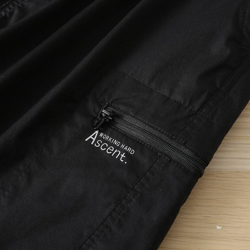 Old place high elastic ice silk cotton workers shorts men's summer leisure trend penta pants men's horse pants
