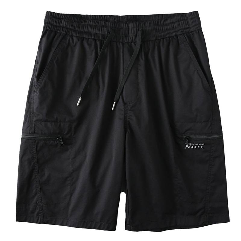 Old place high elastic ice silk cotton workers shorts men's summer leisure trend penta pants men's horse pants