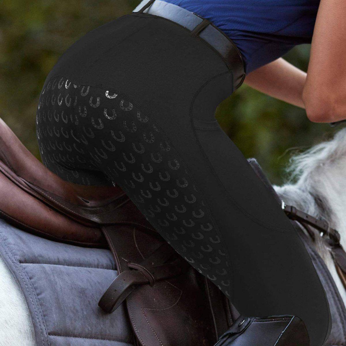 Wear -resistant summer thin slim -fitting children's horse riding pants high bomb -breathable adult equestrian pants female elastic non -slip silicone pants