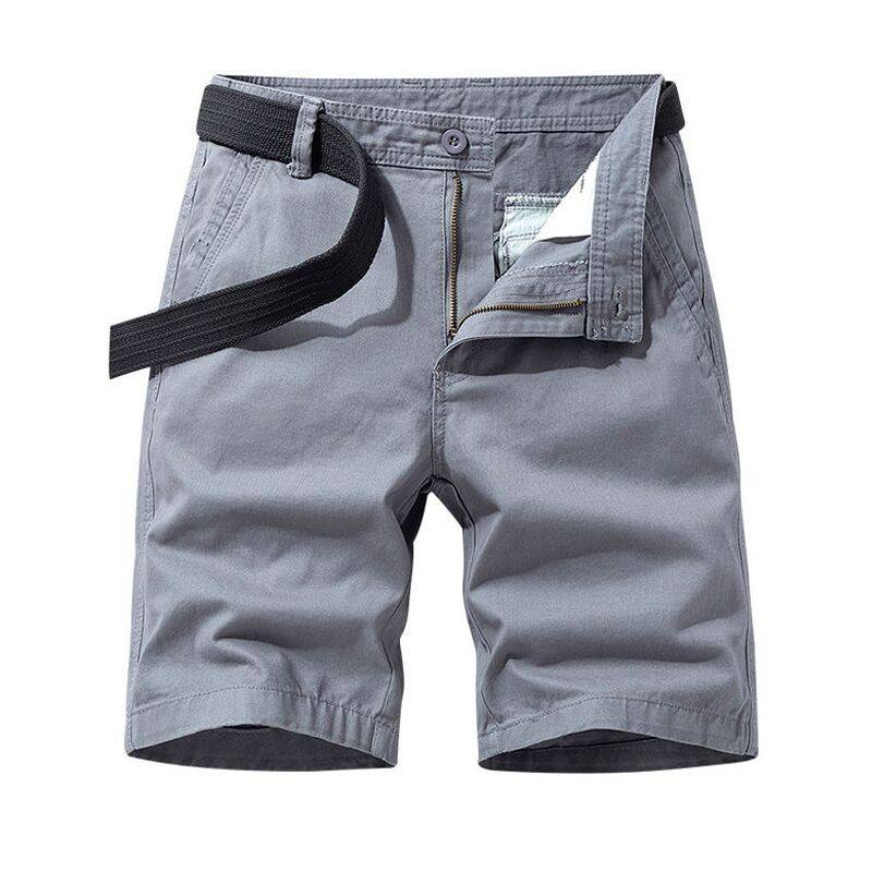 Summer five -point work shorts, men's sports, leisure loose straight tube trend, thin half pants, pants pants pants
