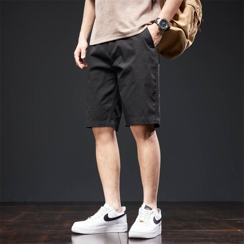 Summer thin -style shorts, men's minimalist full men's casual shorts, summer clothes tide brand five -point wearing horse pants