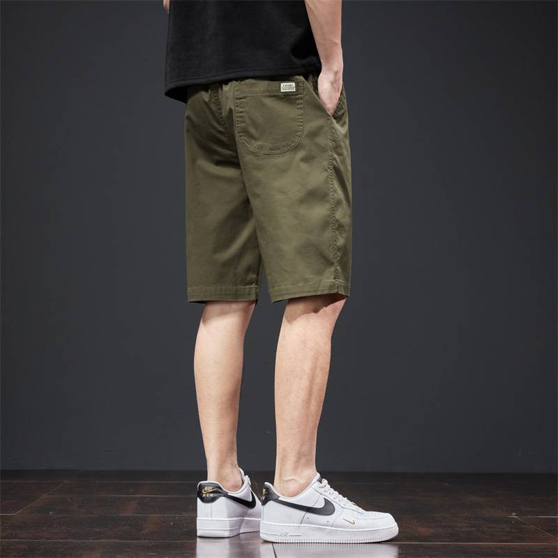 Summer thin -style shorts, men's minimalist full men's casual shorts, summer clothes tide brand five -point wearing horse pants