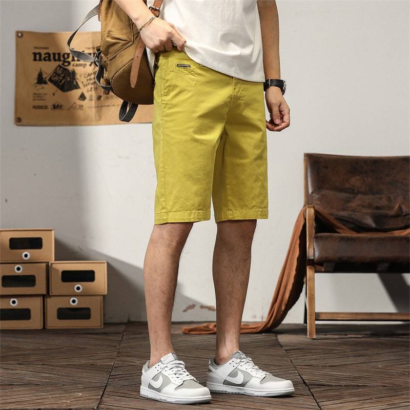 Summer thin men's shorts, straight pants pentacar pants sports large size elastic leisure, pants and horses tide