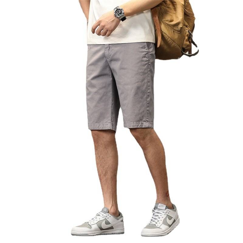 Summer thin men's shorts, straight pants pentacar pants sports large size elastic leisure, pants and horses tide