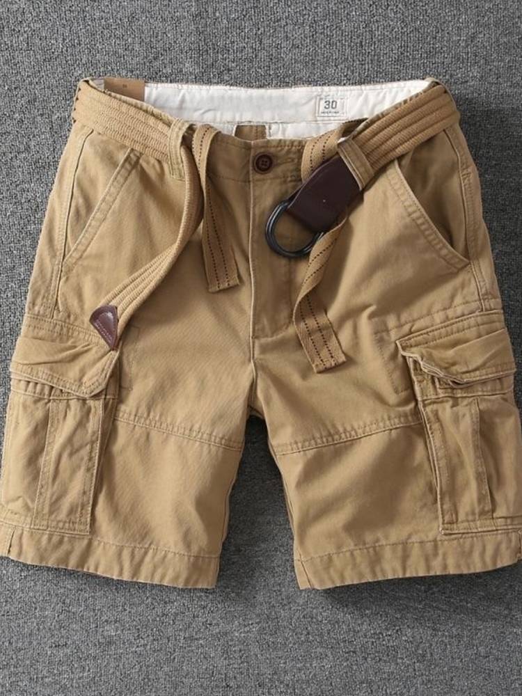 Working shorts Men's summer outdoor sports American bags of pants pants casual pure cotton umbrella soldiers horse pants half -body pants