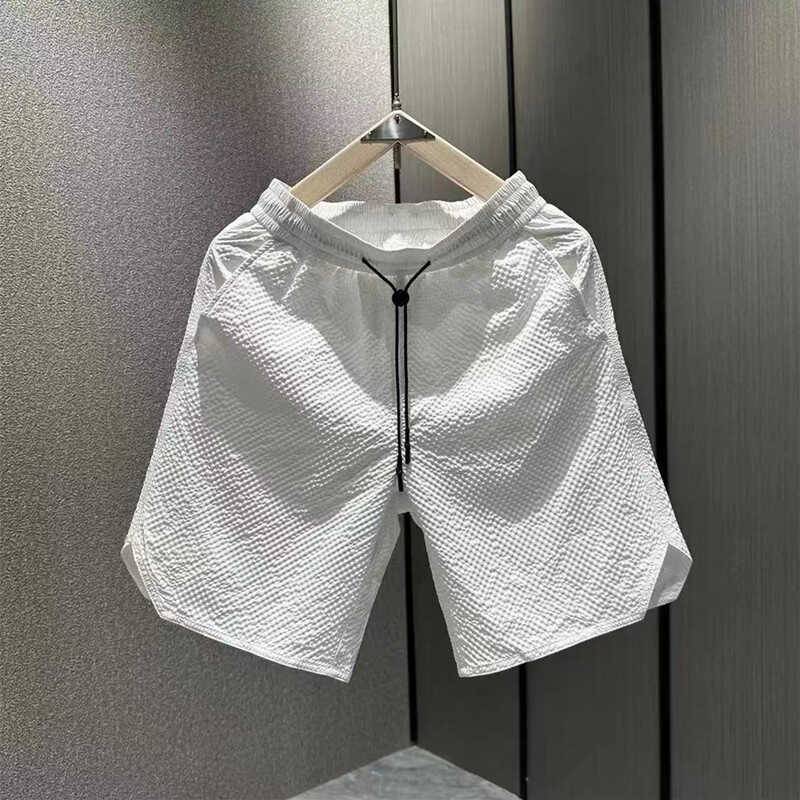 American casual wear -resistant and dirty horse pants men's summer dry -through thin loose straight straight panty pants