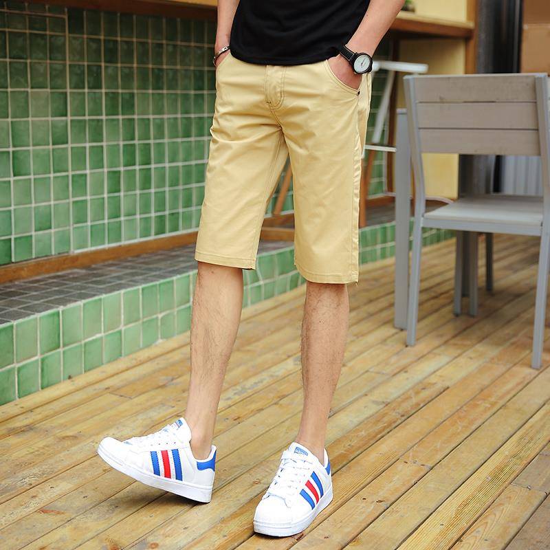 Qi brand authentic summer men's clothing 5 points, pants 7 points, seven -point horse pants, summer cotton large size thin casual short