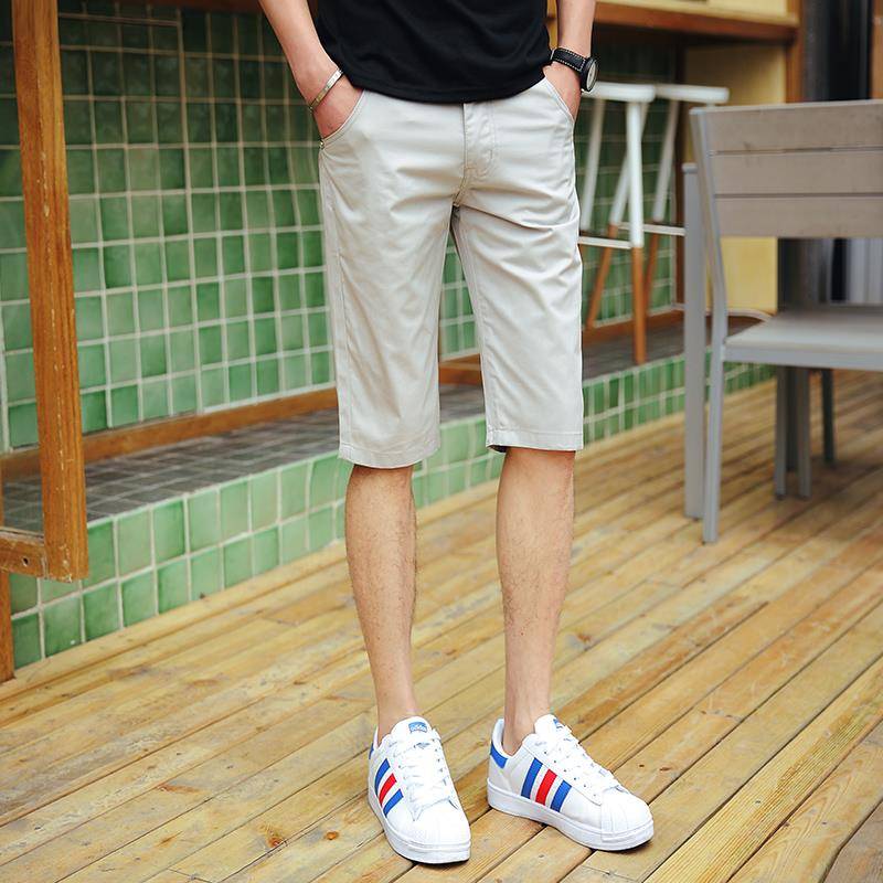 Qi brand authentic summer men's clothing 5 points, pants 7 points, seven -point horse pants, summer cotton large size thin casual short