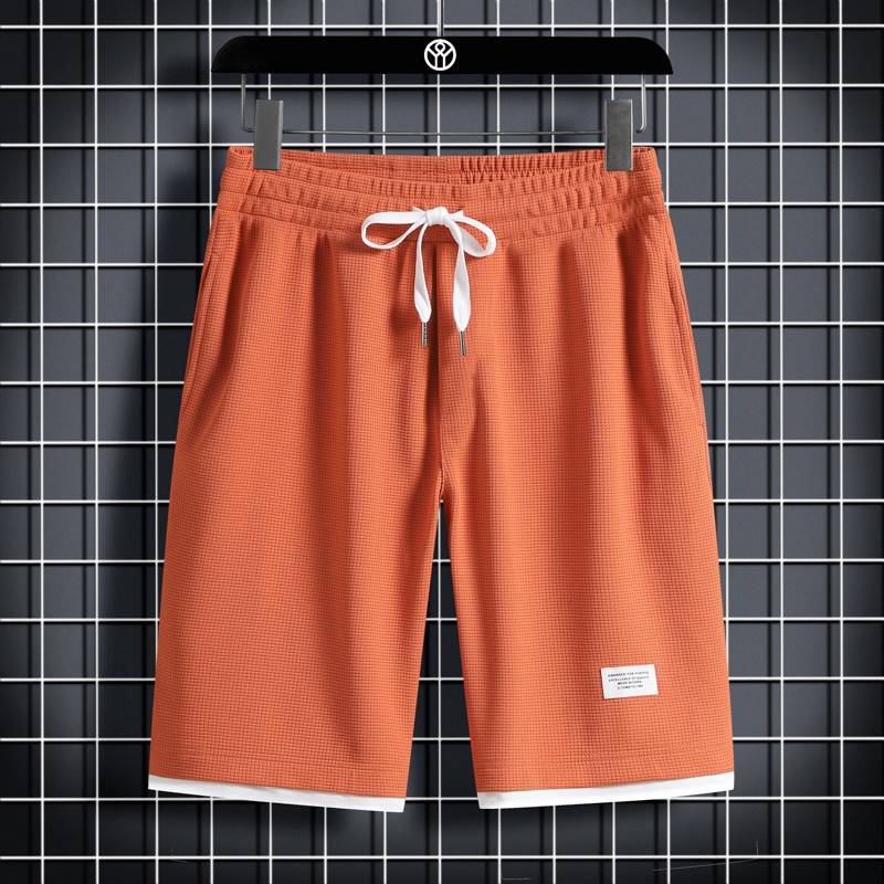 Walofege five -point shorts thin basketball running loose beach casual sports horse pants breathable men's large size pants