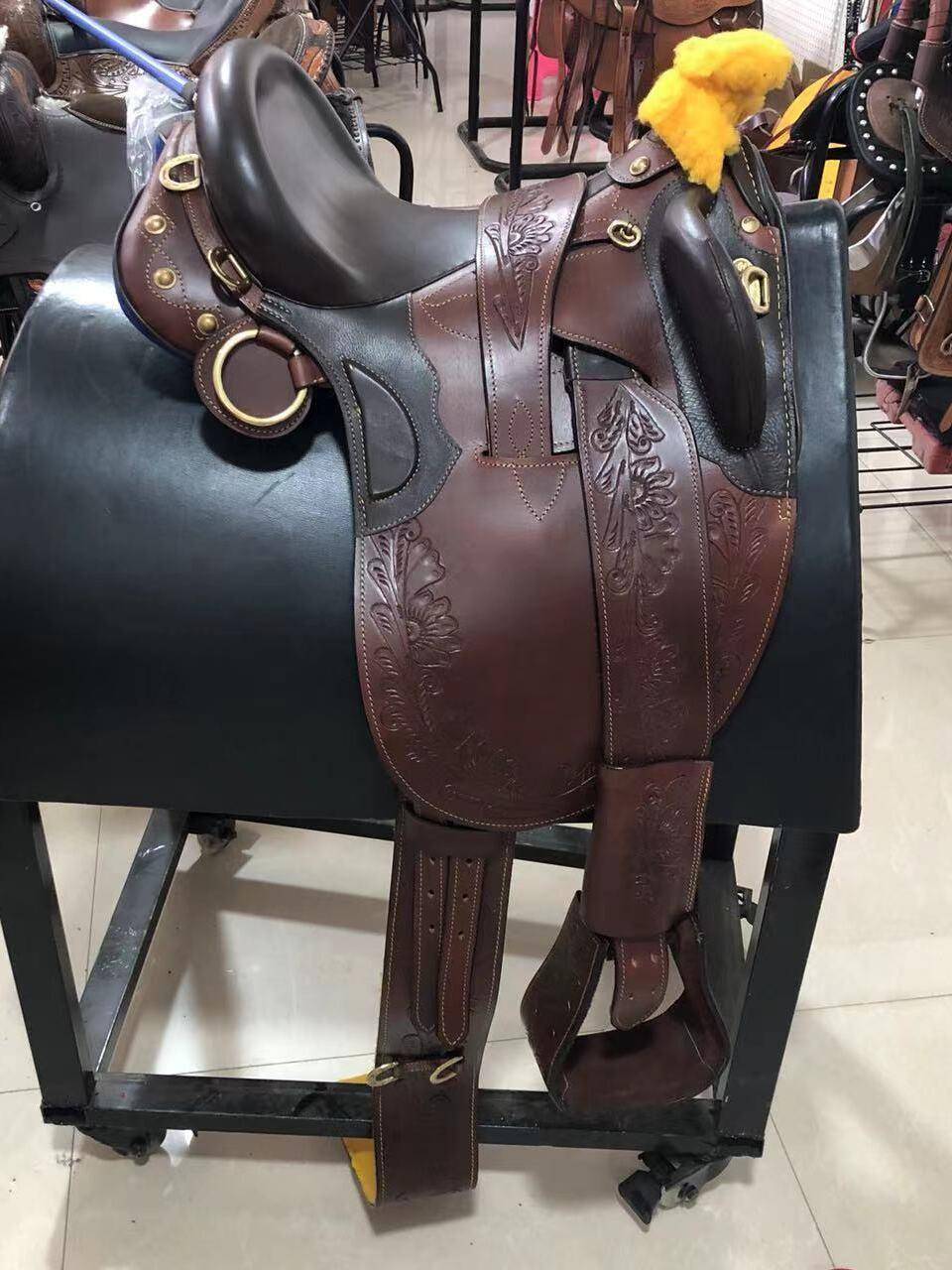 2024 New Western Paramoral Personal Products Maju Imported Pure Cowhide Cavaliers Riding by West Saddle Manufacturer