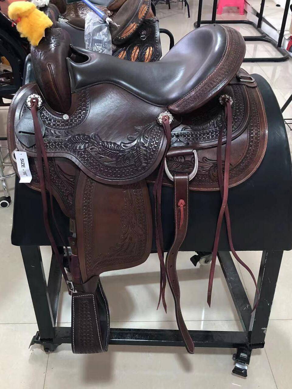 2024 New Western Paramoral Personal Products Maju Imported Pure Cowhide Cavaliers Riding by West Saddle Manufacturer