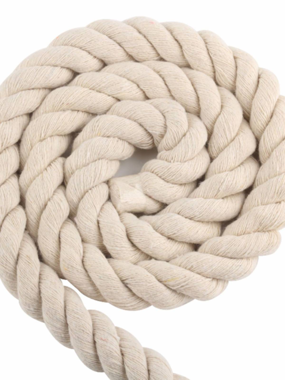 Three -stranded cotton rope DIY handmade cotton wire thick twist tingle band rice white cotton hemp rope bundle rope woven rope