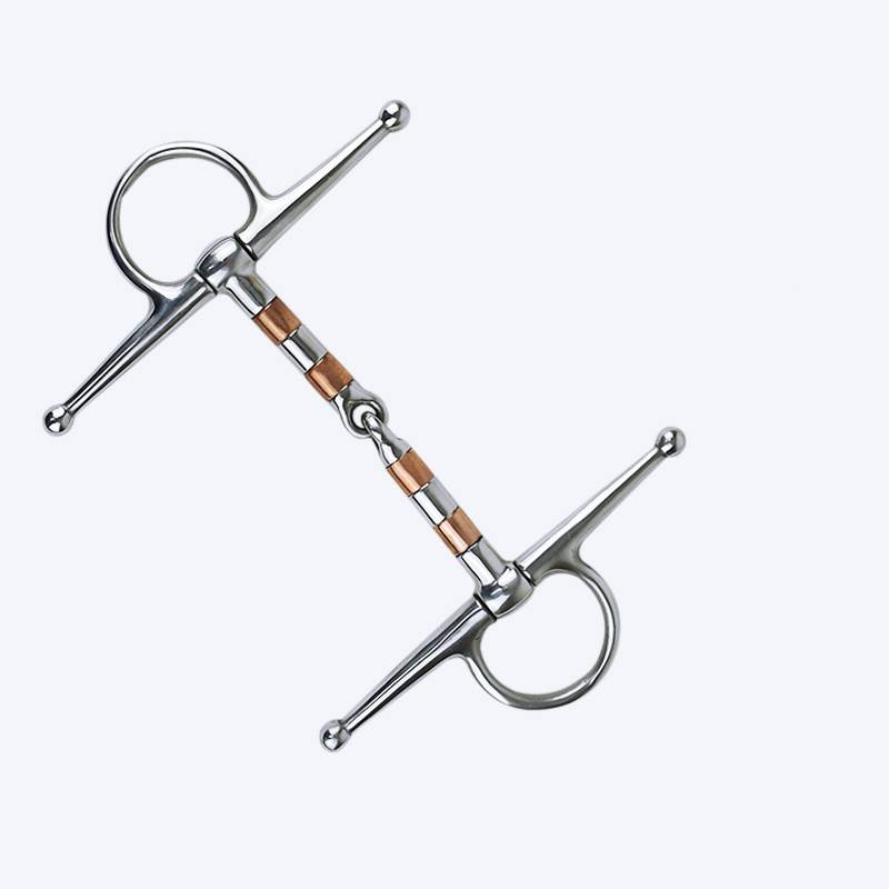 304 stainless steel metal medium large horseshrodisite iron and copper tube 360 -degree rotation H -type bully chewed horses string iron