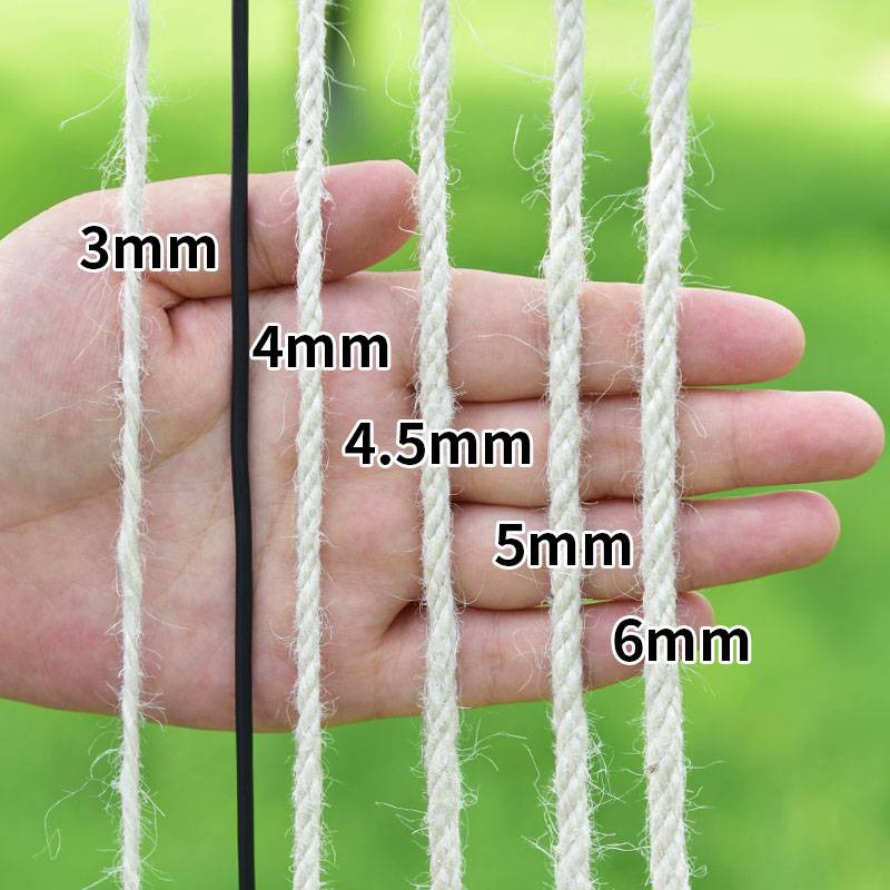 White hemp rope bundle rope handmade woven DIY creative material cat grabbing board climbing rope decorative water pipe
