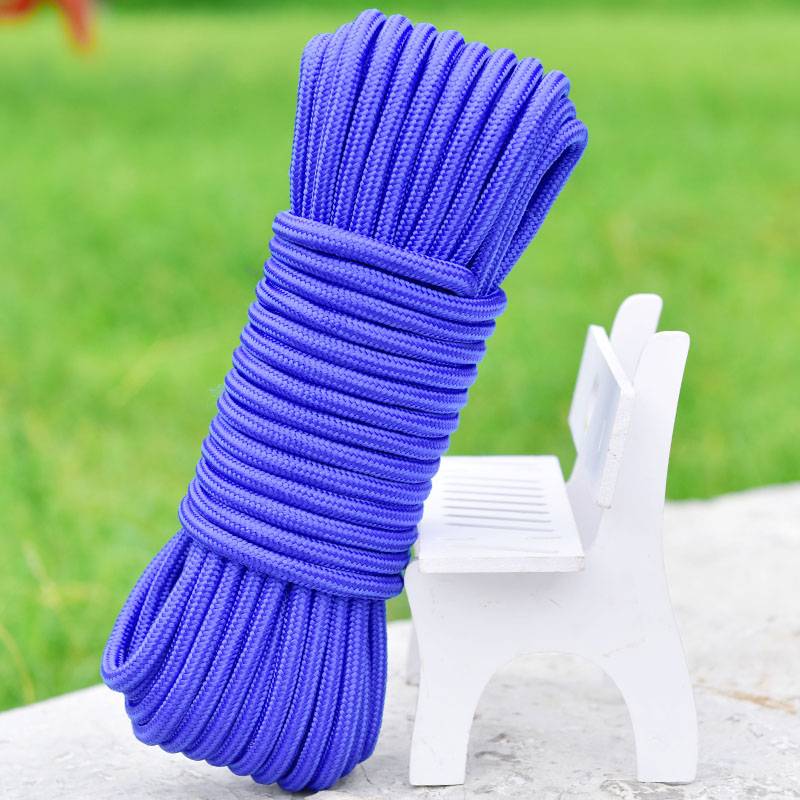 Rope bundling rope color nylon clothes drying sun -decorated rope hand -woven rope outdoor pull rope tent rope