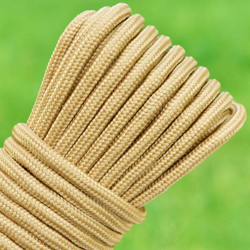 Rope bundling rope color nylon clothes drying sun -decorated rope hand -woven rope outdoor pull rope tent rope