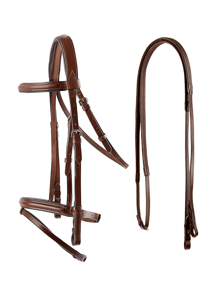 Rzen standard cowhide reins reins ride on equestrian sports Rocky horse horses 8218103