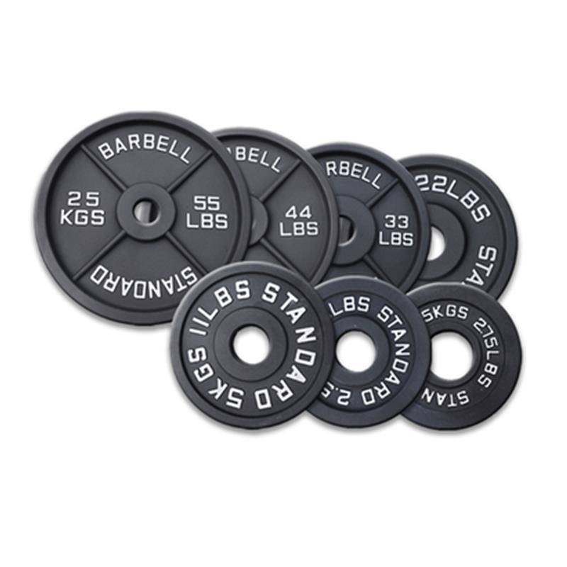 Large pore barbell tablet, paint cast iron, October, a common four tendons 2.5-25kg men's squat dumbbell tablets hip bridge weightlifting