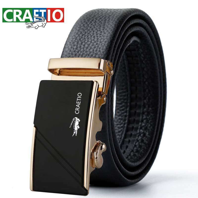 Crocodile man's leather belt, 2024 new, self-retarded belt business, soft-skin-skin real-pants man