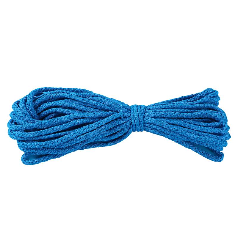 Color cotton rope 5mm thick 10 meters DIY handmade woven cotton wire rope eight -stranded buckle rope beam pocket drawing cap