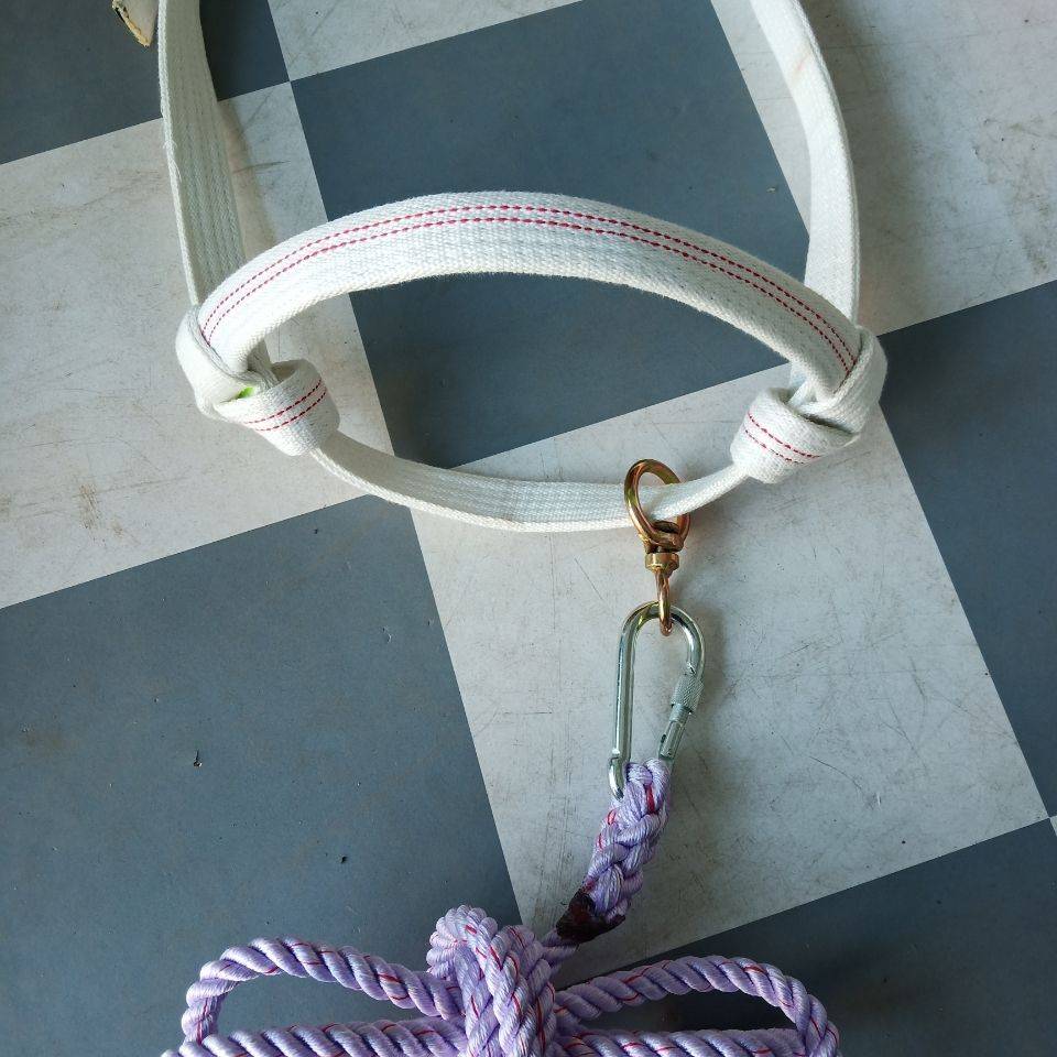 The size of the cowhole can adjust the band buckle rotor loop reins very conformity and the rope is 2.3 meters long