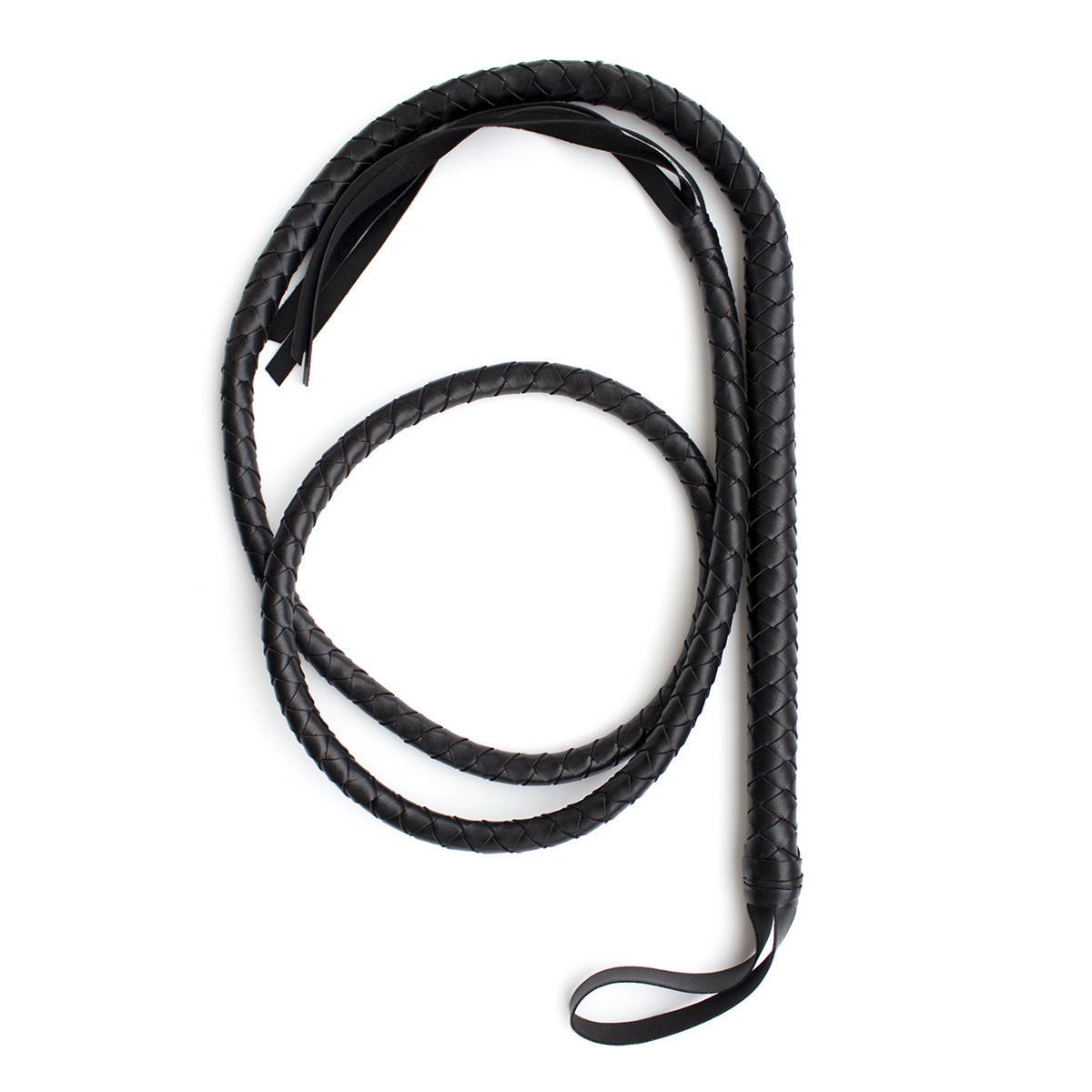 Shepherd long leather whip PU Black Halpca COS Caval Equipment JK camera props lolita fitness snake whip