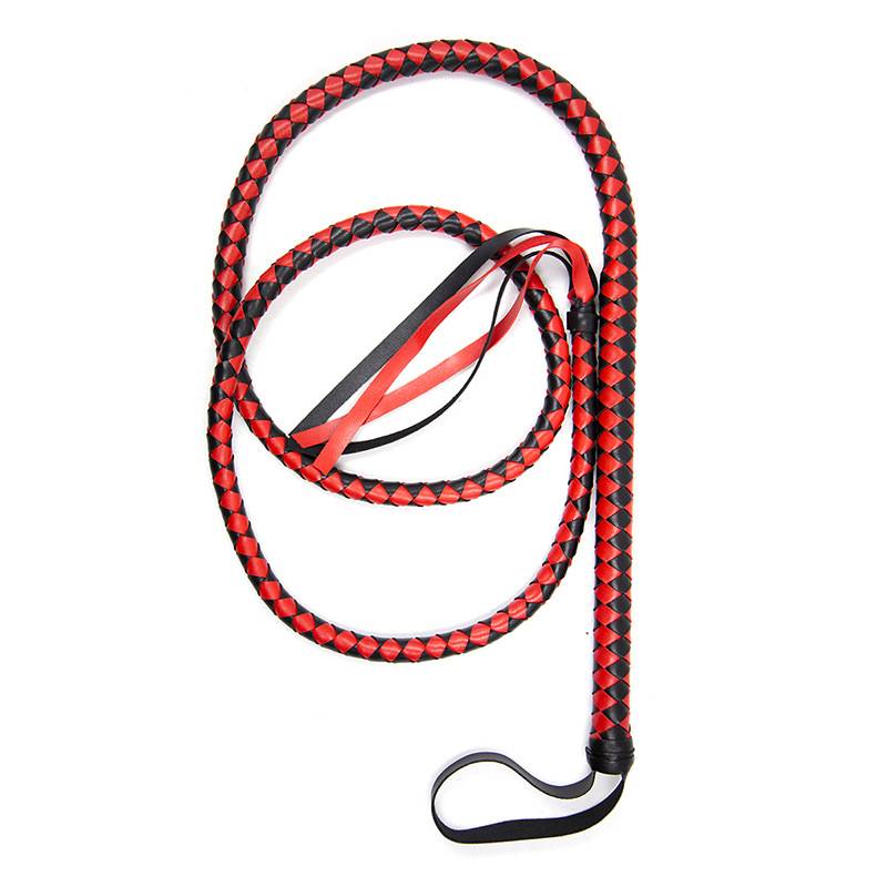Shepherd long leather whip PU Black Hall Plorr COS Caval Equipment JK camera props lolita small fitness loose whip