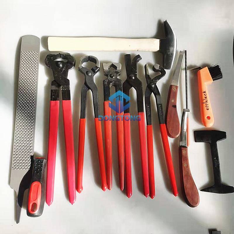 Free shipping hoof nailing tool set Horseshoe knife, hoof repair tool, horseshoe knife cut hoof clamp and pressing tie tie horses