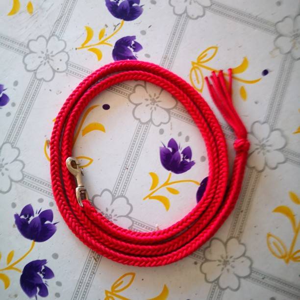 The nylon line is red, two-metre-long alloy-buttoned