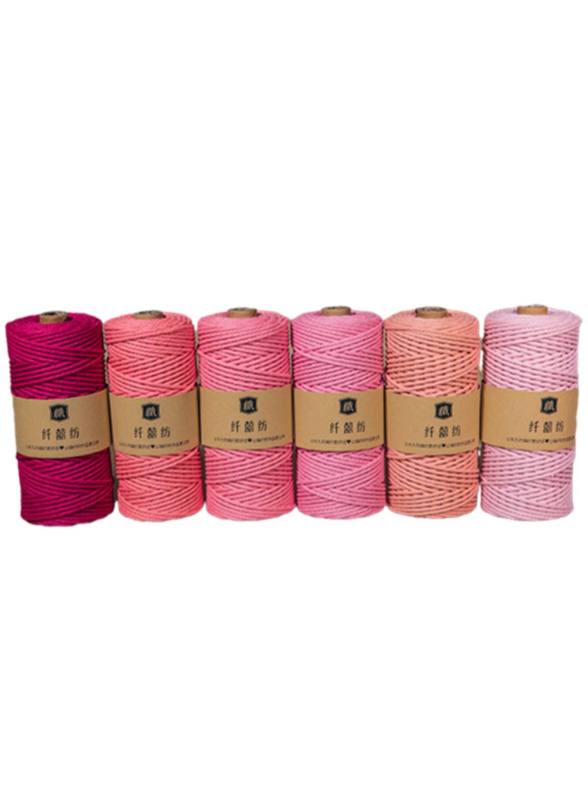 3mm100 meters color cotton rope line handmade DIY bundled woven bag entangled decorative line tapestry accessories material
