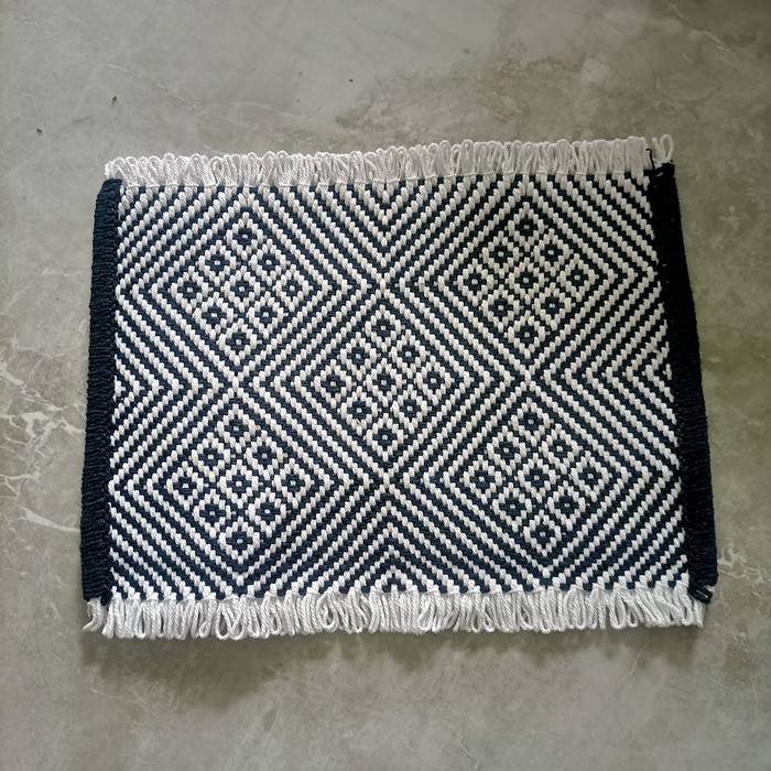Folding stool Maza accessory thickened machine woven seat surface finished noodles blue and white face red black noodle rope to send needle thread