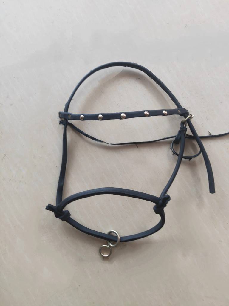 Cowhide horse cage head reins handmade can be adjusted