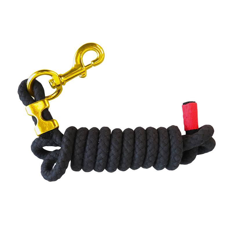 Pure cotton horsepower rope diameter 14 to 15 mm brass hooks and rope clip pets pull horse rope tail edge