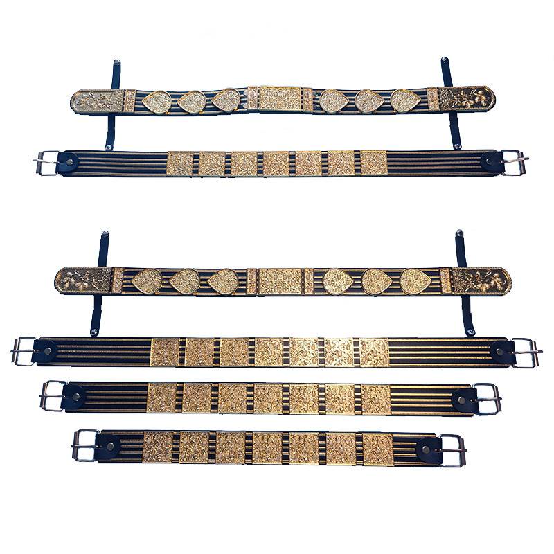 Huachi fish Ming system Hanfu belt leather belt metal Royal fairy flower flying fish python robe round neck road robe straight sprinkled brocade clothing