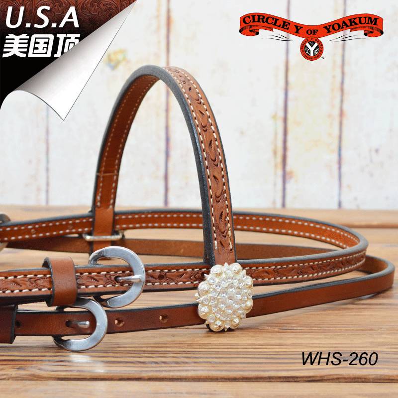 Cowea carved western -style water -style ribbon western saddling head cool denim equestrian leisure riding