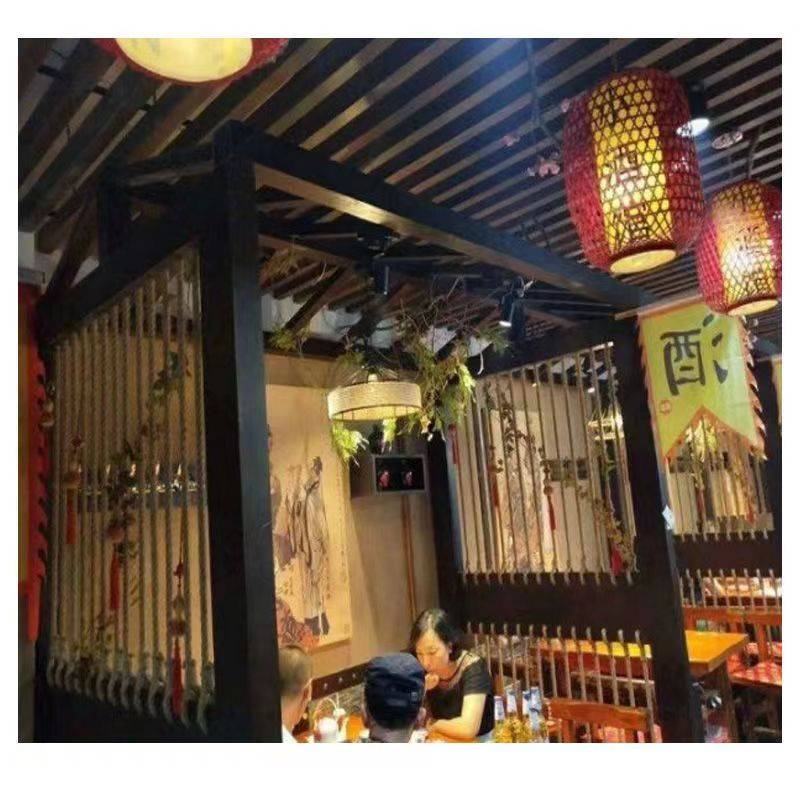 Rough hemp rope park decorated rope retro ancient hemp rope pure hand -woven high -quality hemp rope tap rope body can climb rope