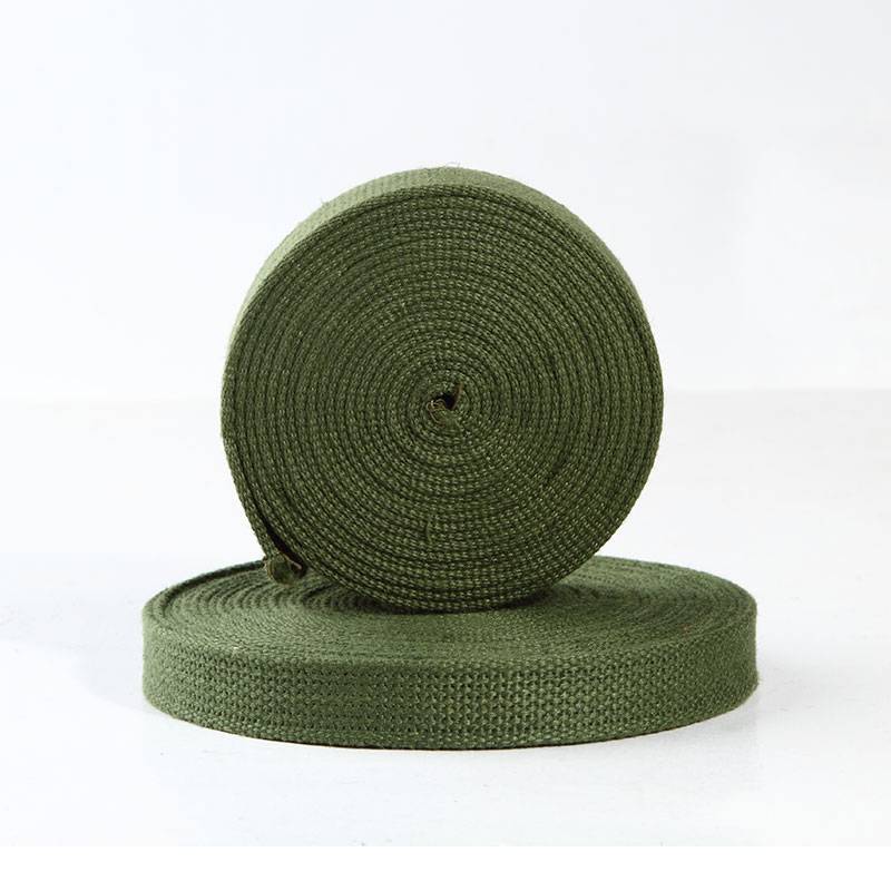 Military green backpack with a packing rope backpacking rope woven a set of ropes outdoor rope bundled and was bagged dumplings