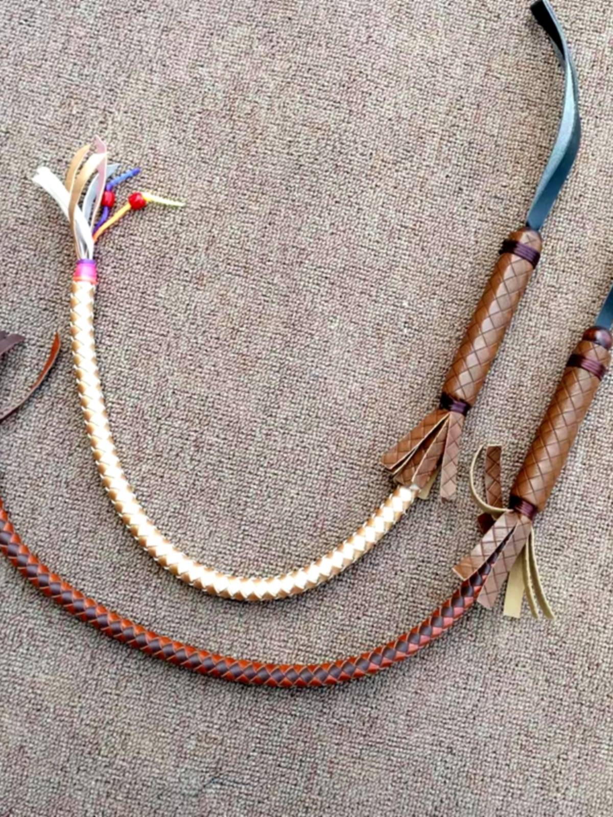 Free shipping imitation cowhide whip Mongolian characteristic craftsmanship decorative horse whip riding dance dance defense whip martial arts film and television props