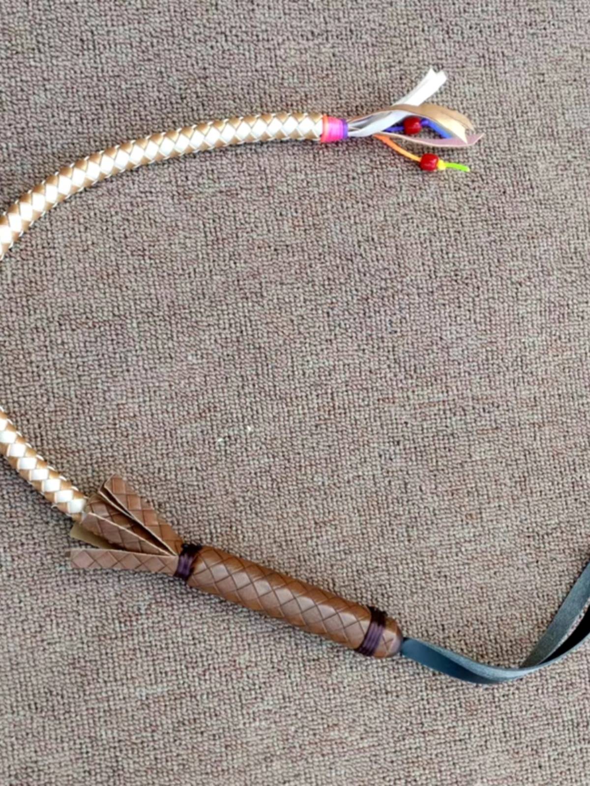 Free shipping imitation cowhide whip Mongolian characteristic craftsmanship decorative horse whip riding dance dance defense whip martial arts film and television props