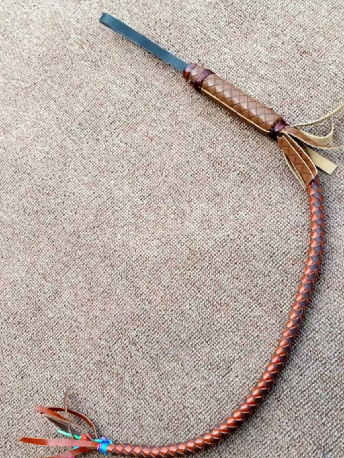 Free shipping imitation cowhide whip Mongolian characteristic craftsmanship decorative horse whip riding dance dance defense whip martial arts film and television props