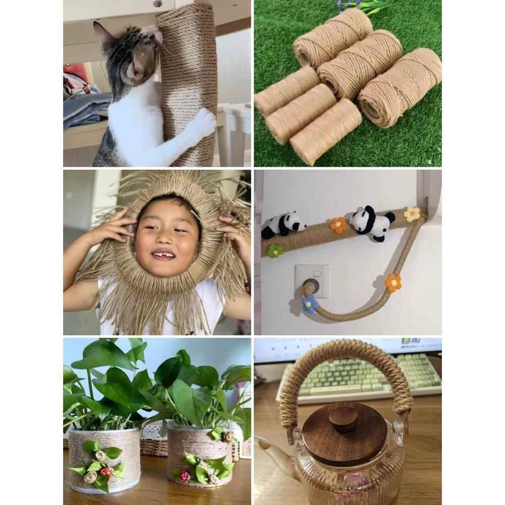 3-60mm Boat Manla rope Decoration construction site Hanging hard oil hemp rope
