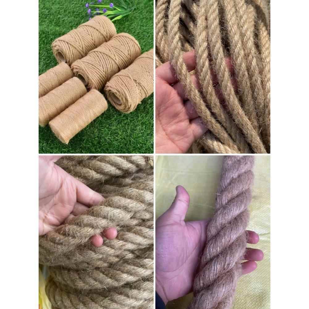 3-60mm Boat Manla rope Decoration construction site Hanging hard oil hemp rope
