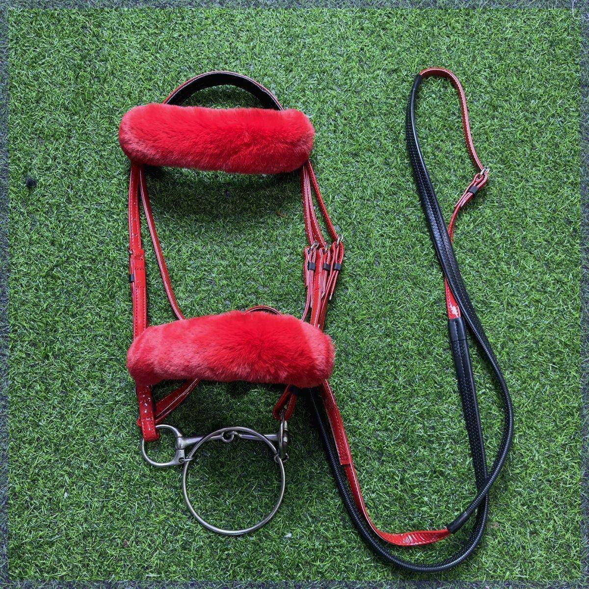 The new patent leather horse fork, Shuilekou, the noodle set of anti -frozen wear -resistant band double -haired band speed buckle full set
